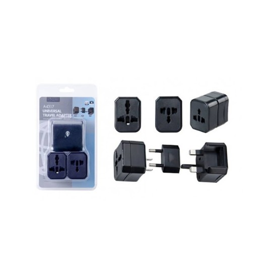 ONEPLUS 3 IN 1 UNIVERSAL TRAVEL ADAPTOR A4317 BLACK